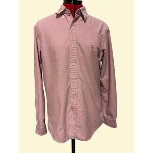 Polo Ralph Lauren Men's Pink Oxford Button-Down Size Medium